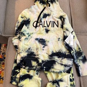 Calvin Klein Tie Dye sweat suits